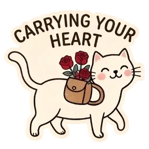 my love, cat, cat lover, romantic, love, cute, WhatsApp stickers, stickers, love message (1)